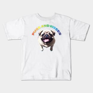 Just Pugs and Kisses 3 Kids T-Shirt